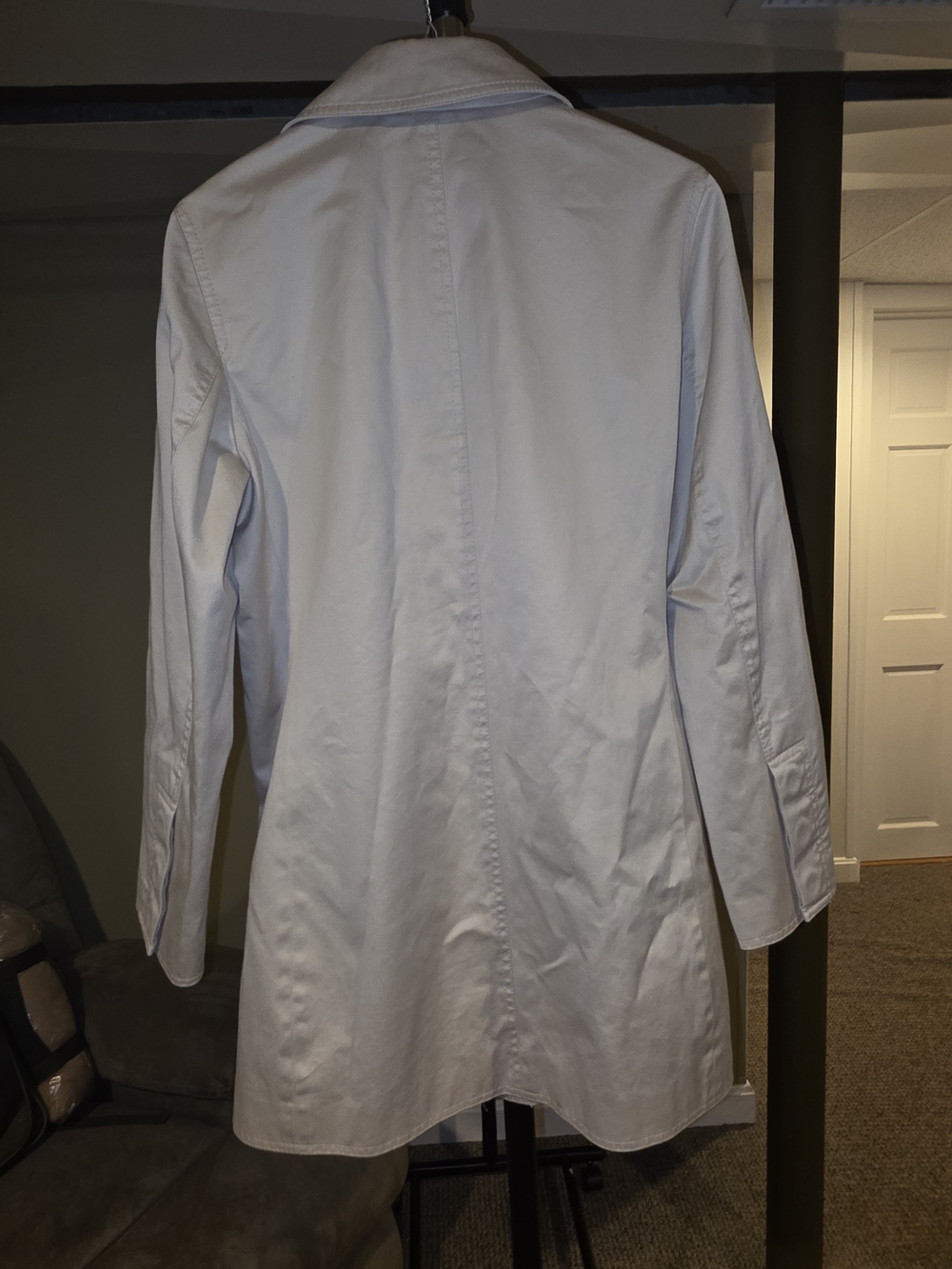 Coach Beige Single-Breasted Trench Coat - Picture 6 of 6